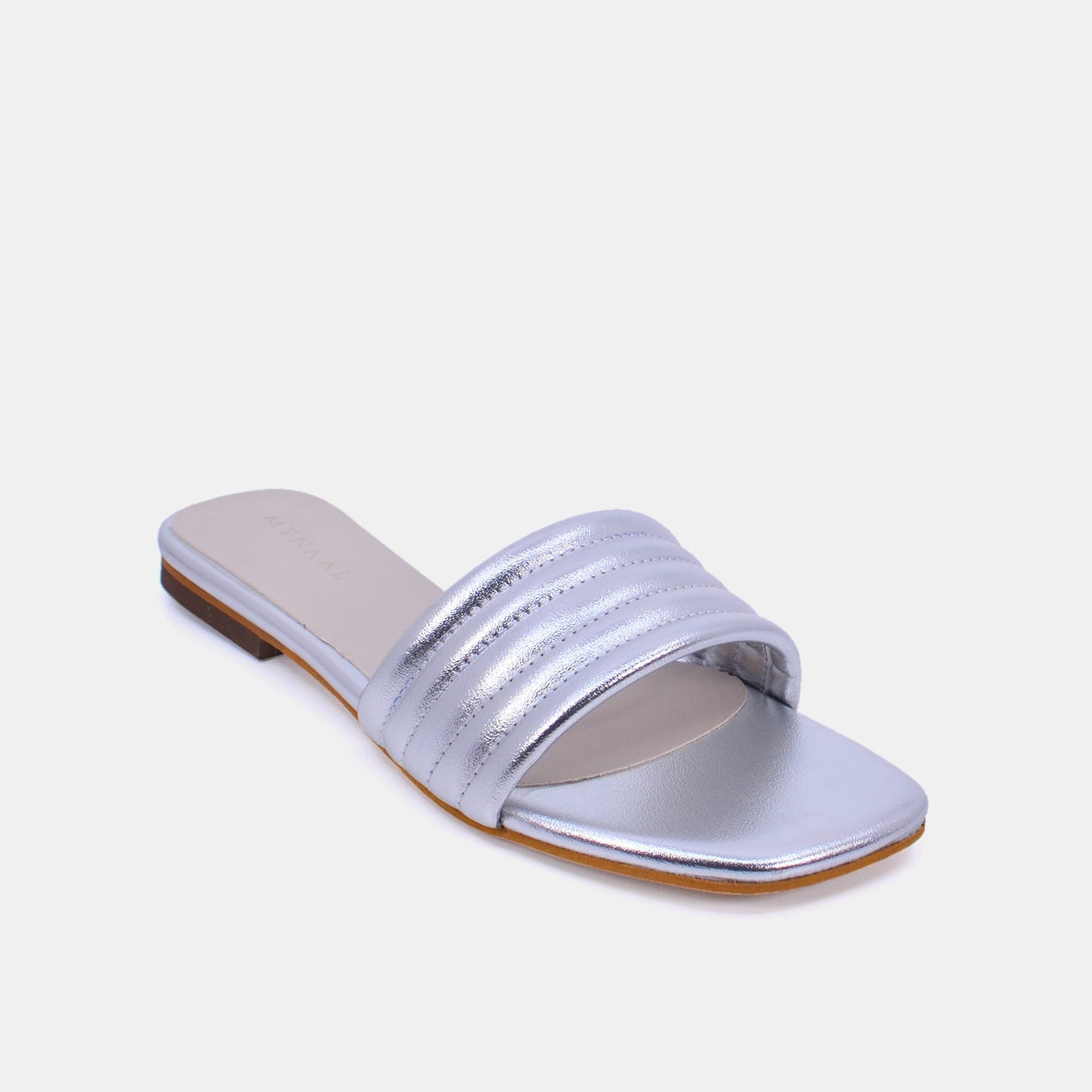 Mynaal Women's flat sandal-3T0628A-06-Silver