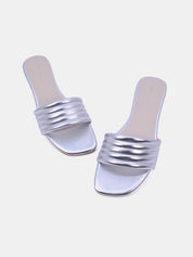 Mynaal Women's flat sandal-3T0628A-06-Silver