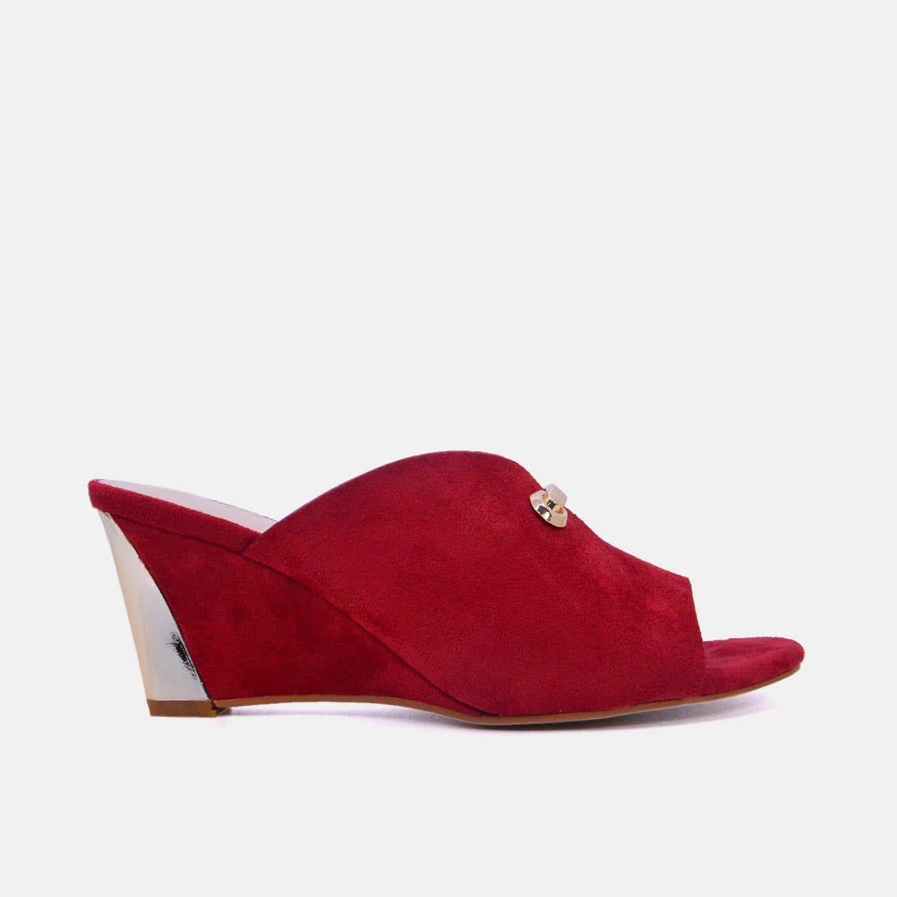 Mynaal Women's wedge heel sandal-2G3008-1-Red