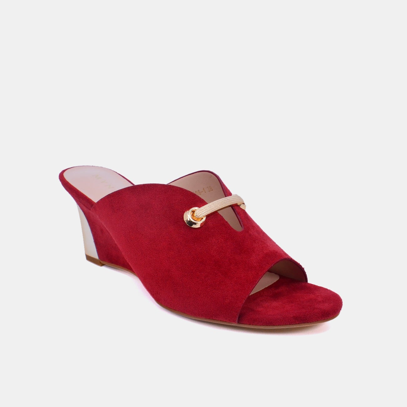 Mynaal Women's wedge heel sandal-2G3008-1-Red