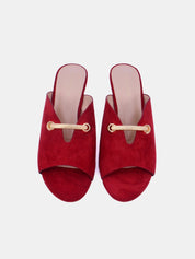 Mynaal Women's wedge heel sandal-2G3008-1-Red