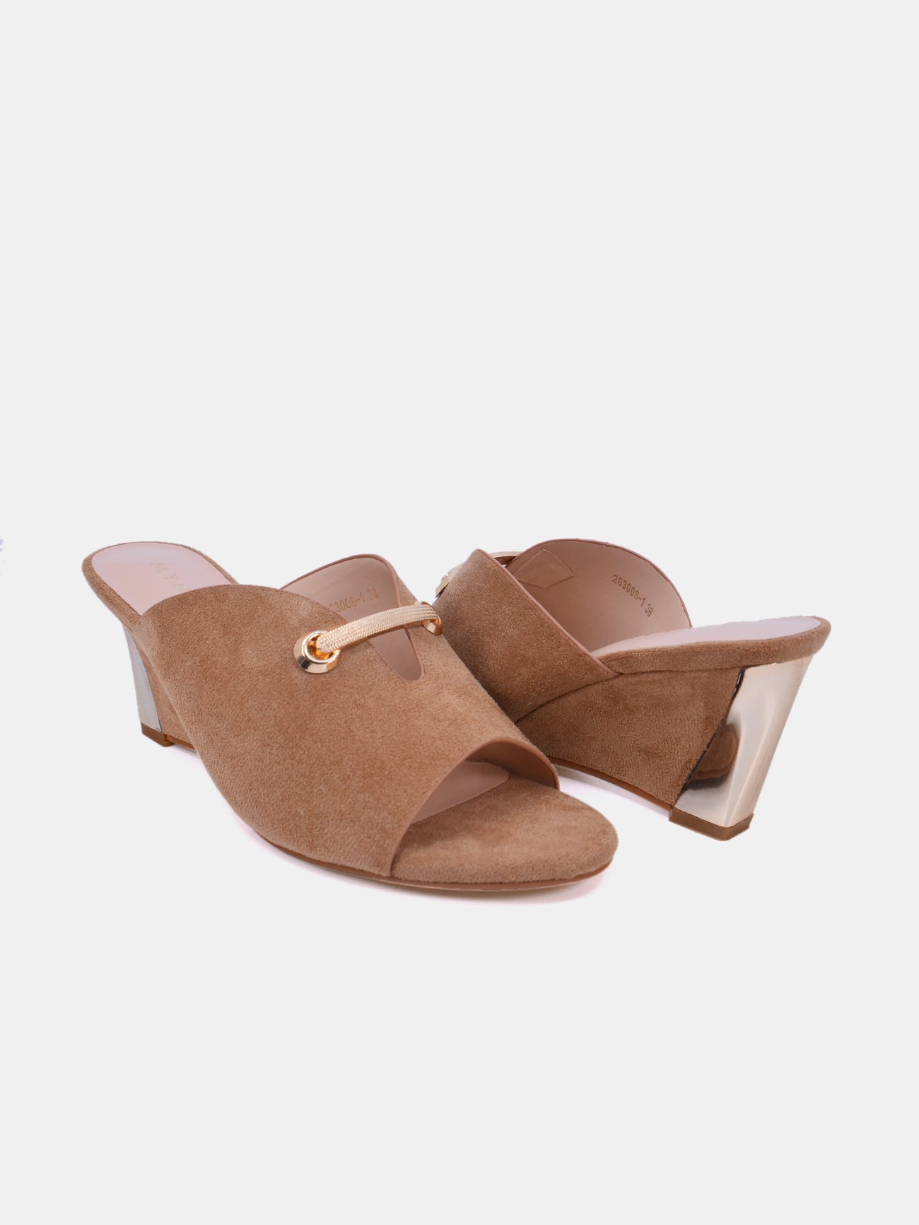 Mynaal Women's wedge heel sandal-2G3008-1-Beige