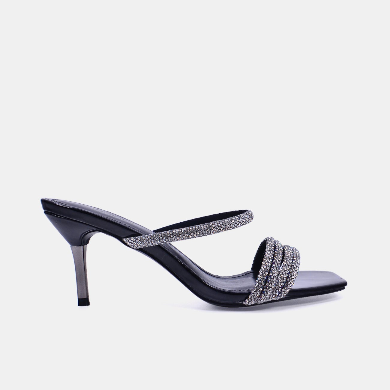 Mynaal Women's pencil heel sandal-10G681-9-Black