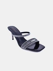 Mynaal Women's pencil heel sandal-10G681-9-Black
