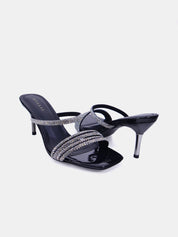 Mynaal Women's pencil heel sandal-10G681-9-Black