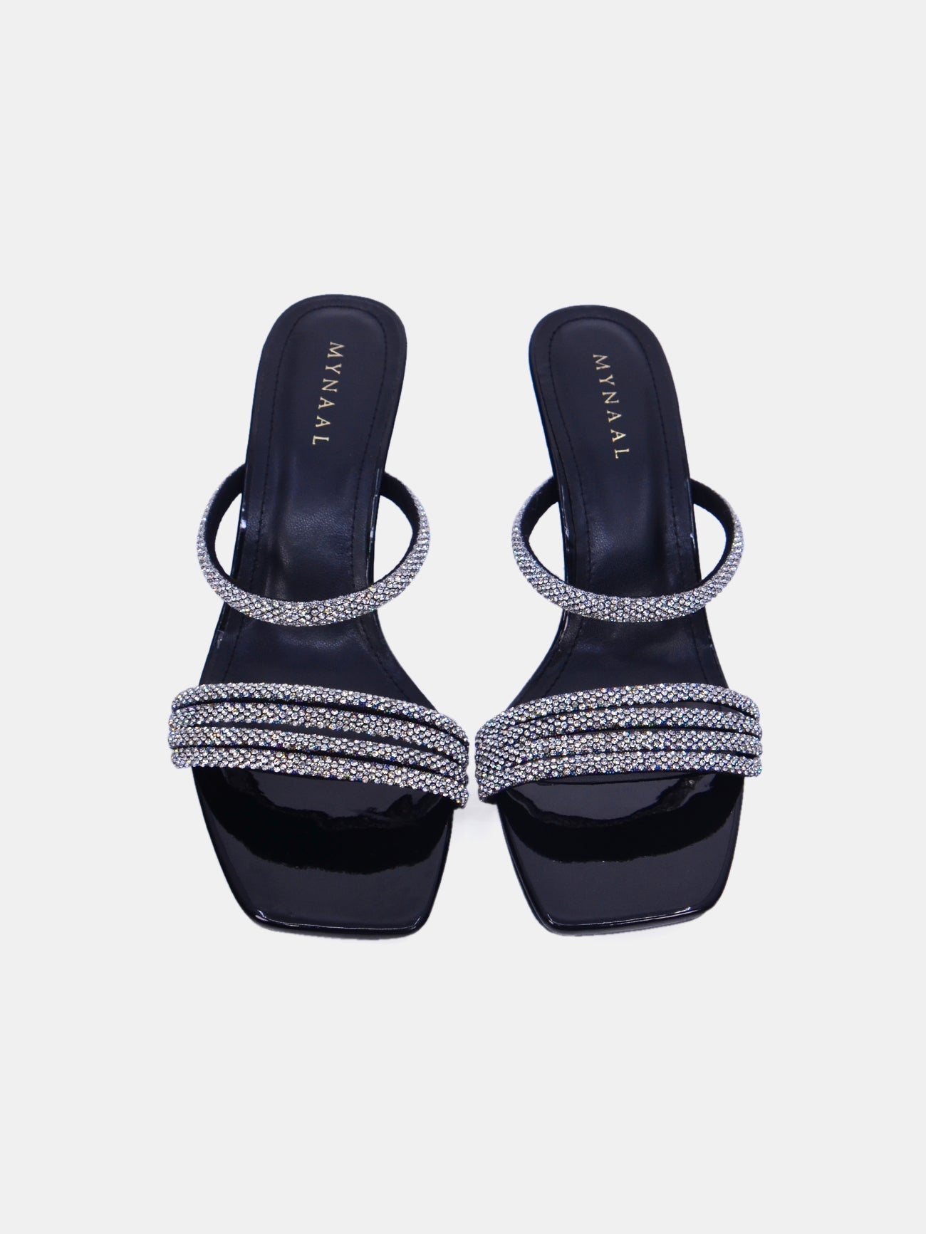 Mynaal Women's pencil heel sandal-10G681-9-Black