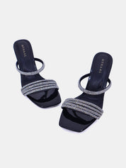 Mynaal Women's pencil heel sandal-10G681-9-Black