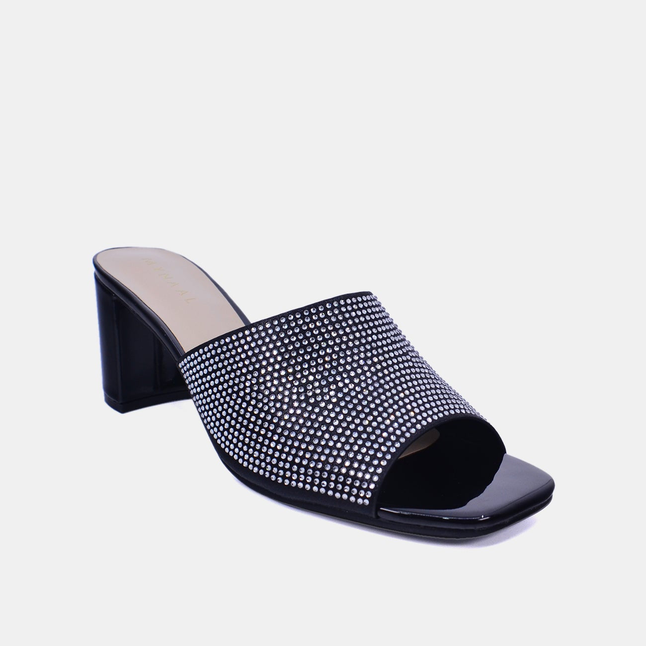 Mynaal Women's block heel sandal-18F8845-1-Black