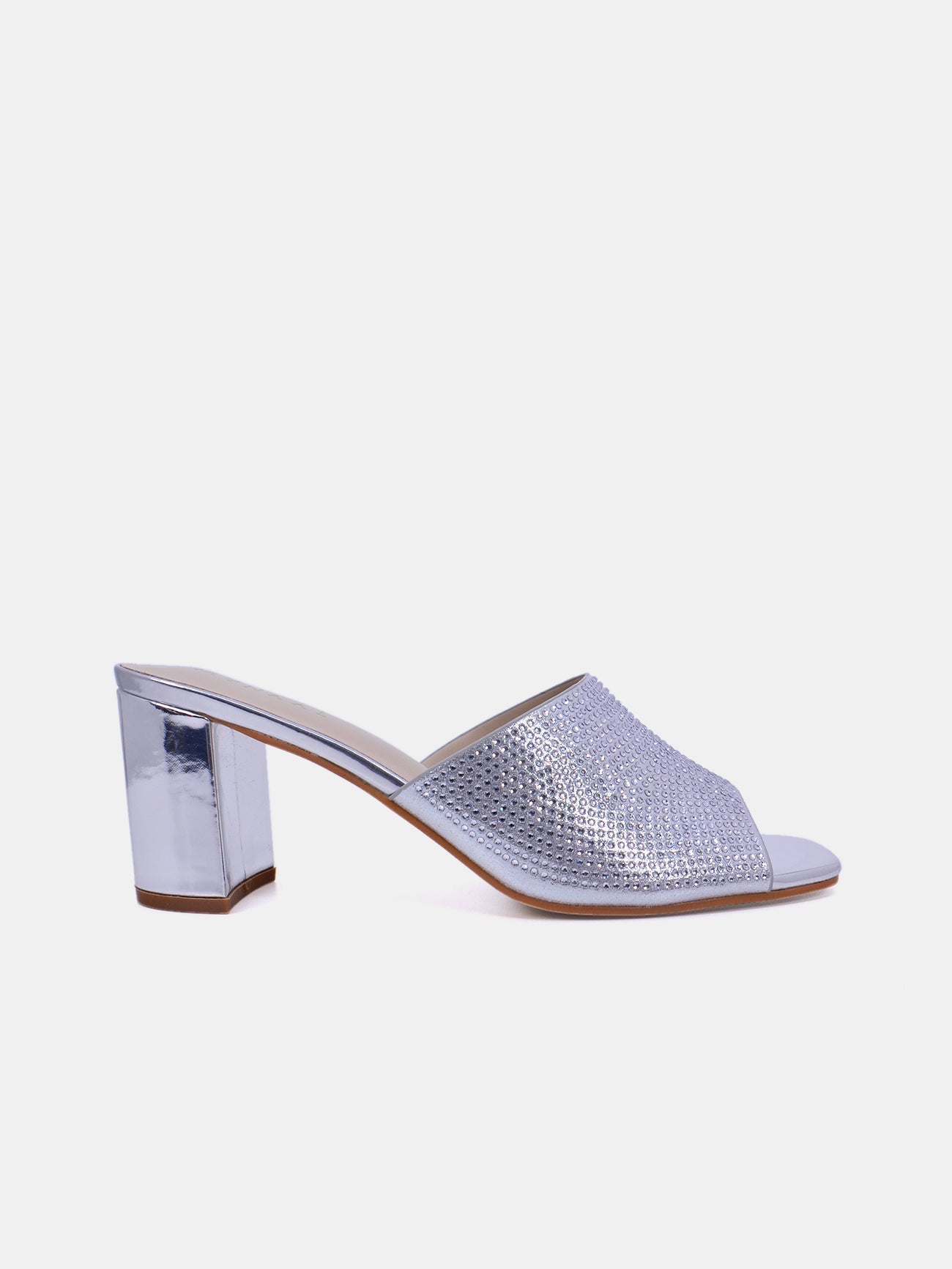 Mynaal Women's block heel sandal-18F8845-1-Silver