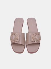Mynaal Women's flat buckle sandal-3U888-6-Beige