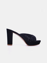 Women's platform sandal with crystals - 8TV1-240
