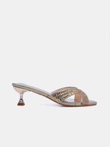 Women's spool heel sandal - 2G9183-2