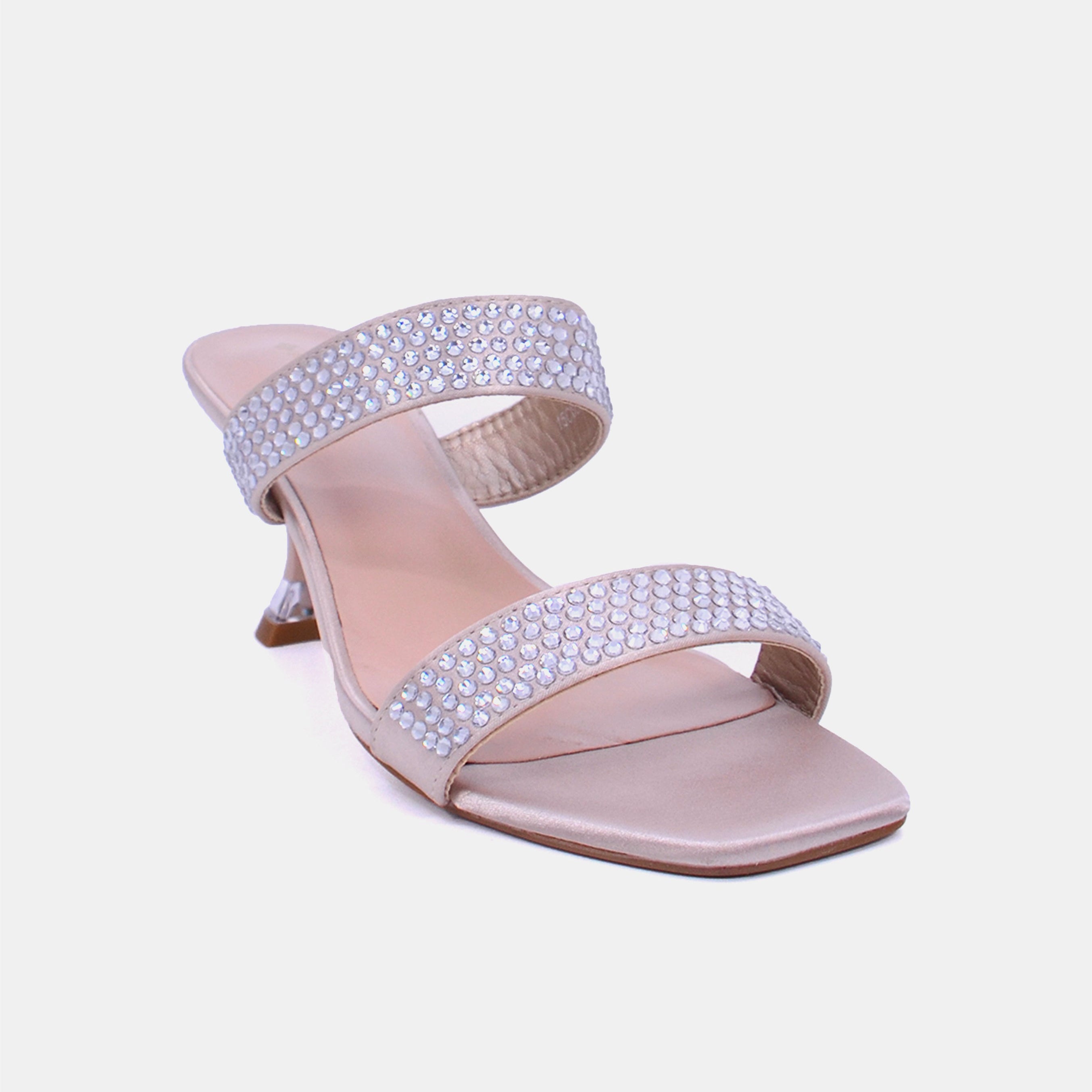 Mynaal Women's spool heel sandal-3U888-6-Rose-Gold