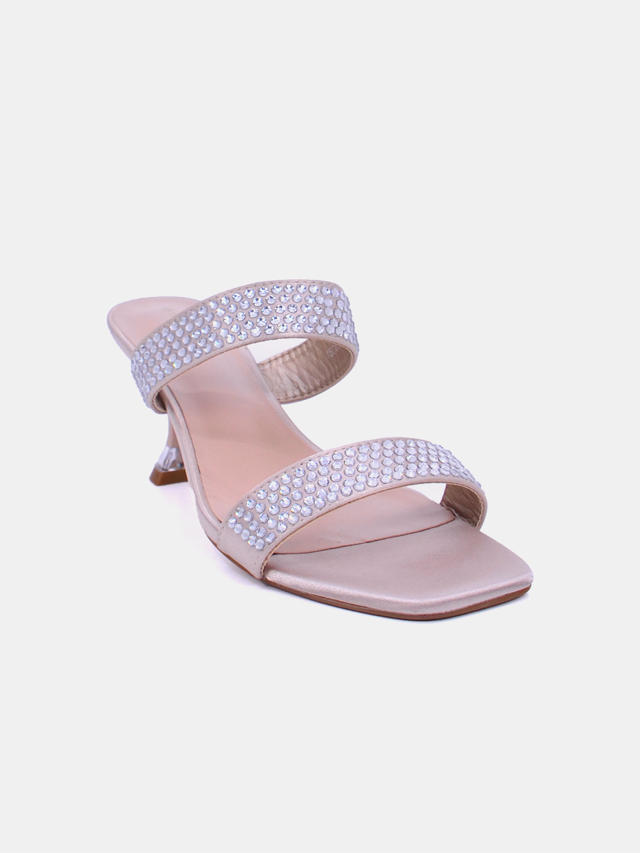 Mynaal Women's spool heel sandal-3U888-6-Rose-Gold