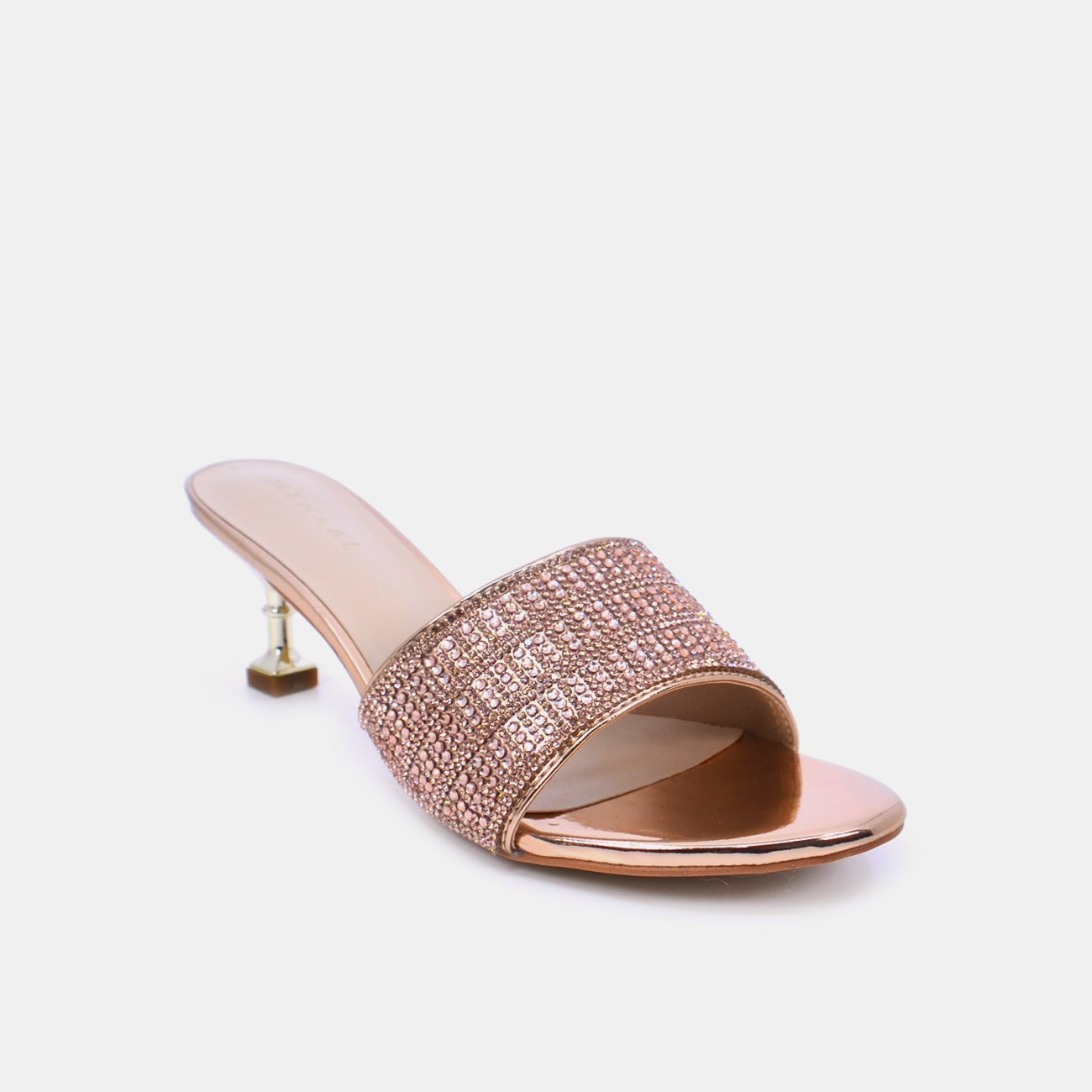 Mynaal Women's spool heel sandal-6F5972-12-Beige