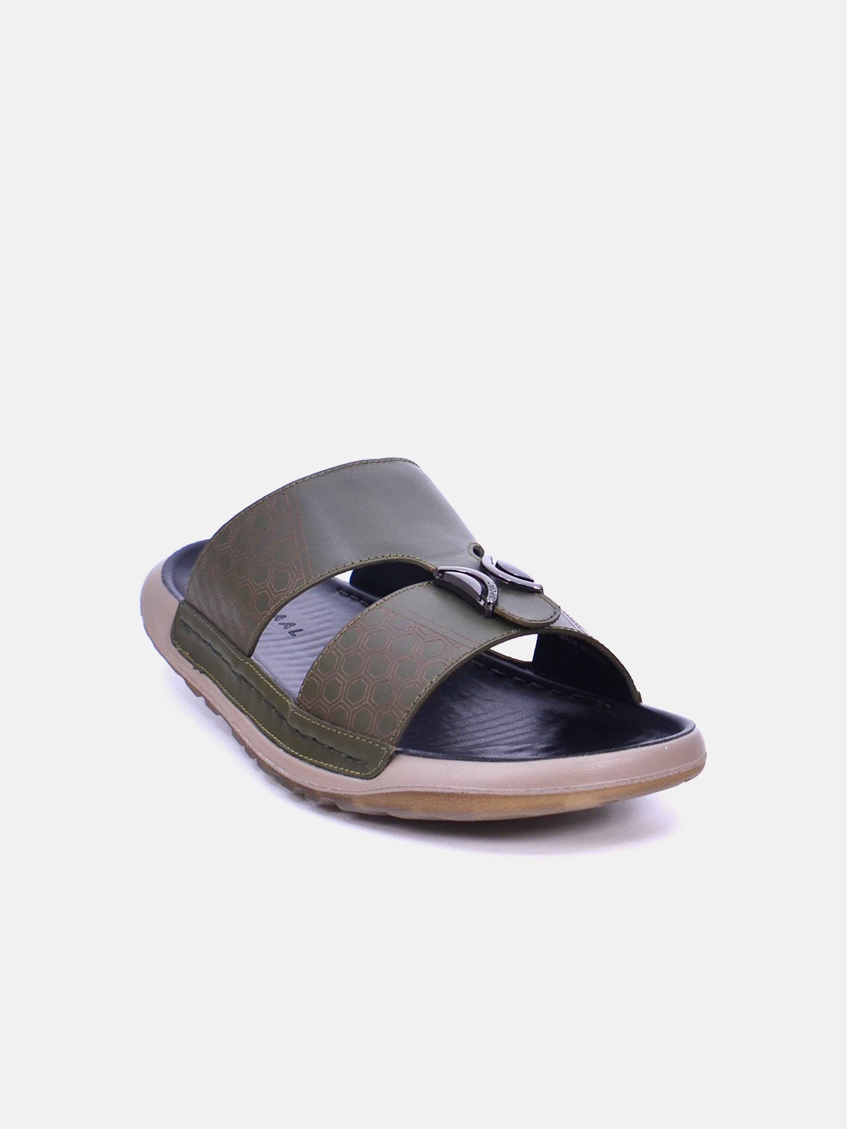 Mynaal Men's flat sandal -  30059-13  - Green