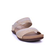 Mynaal Women's wedge sandal with embellished straps-414RJ60J-Gold