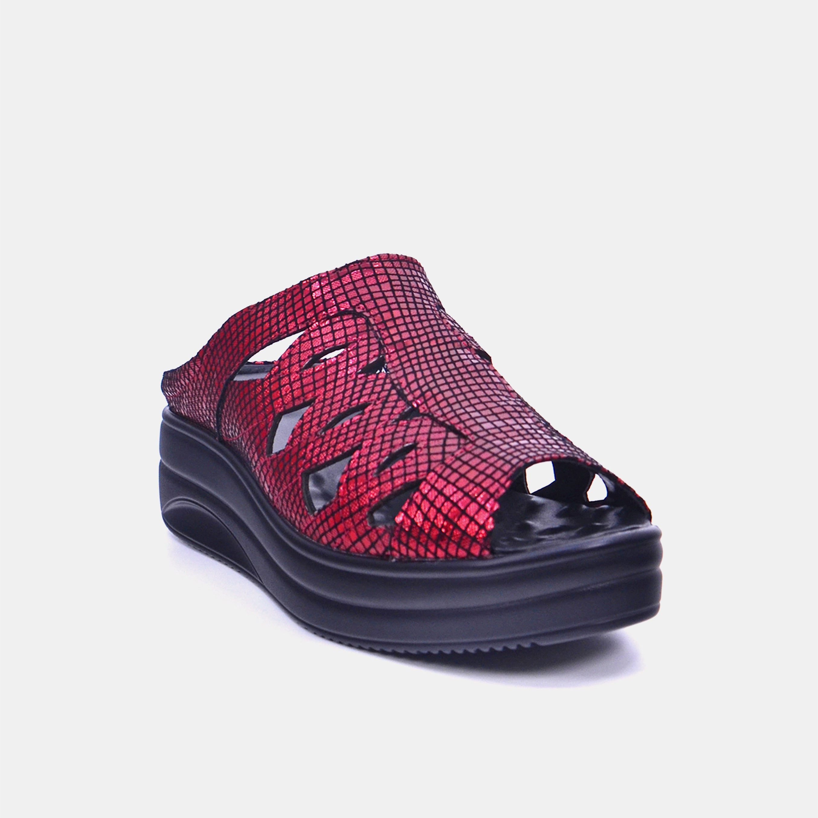 Mynaal Women's platform sandal- 2513-20 -Maroon