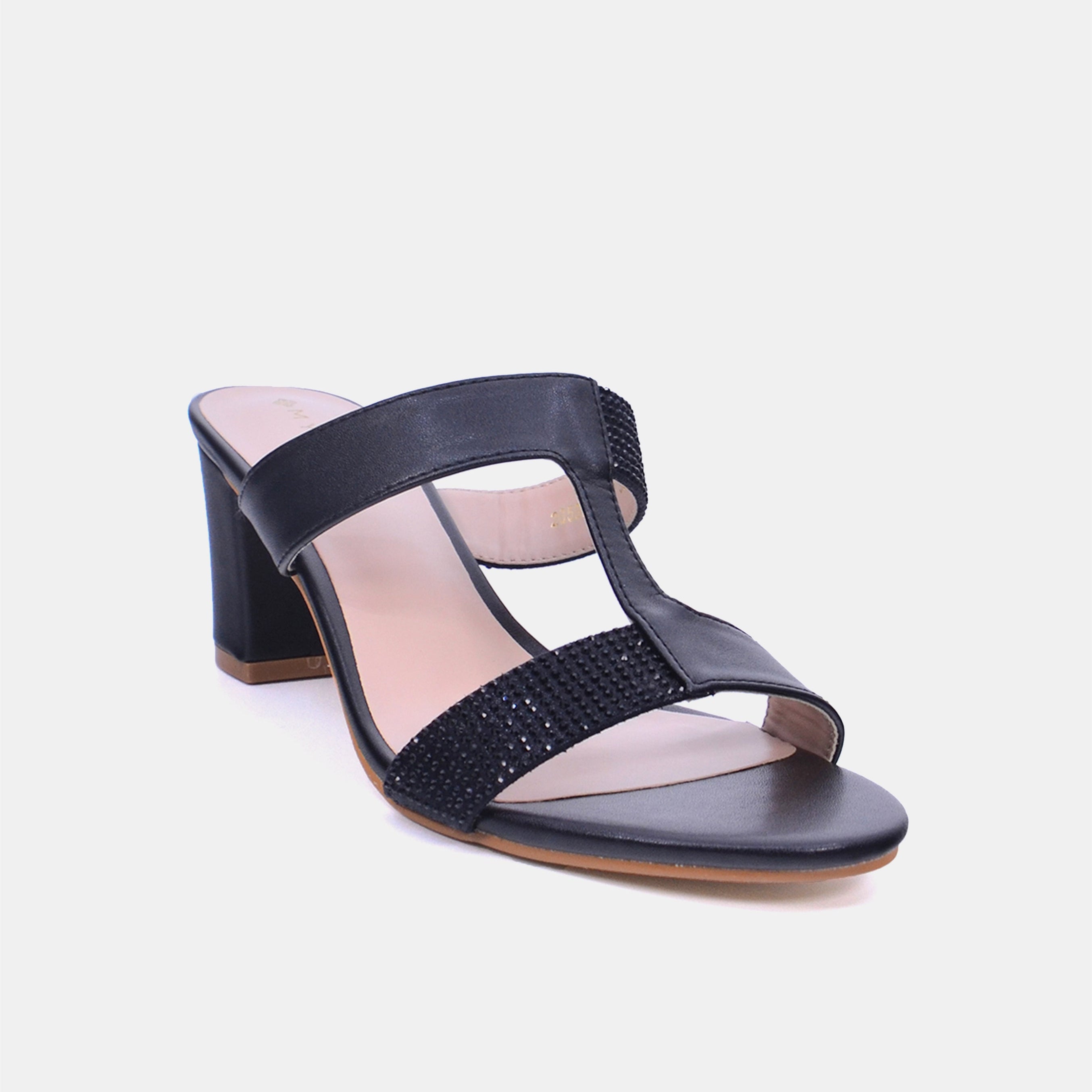 Mynaal Women's block heel sandal-2G5957-523-Black