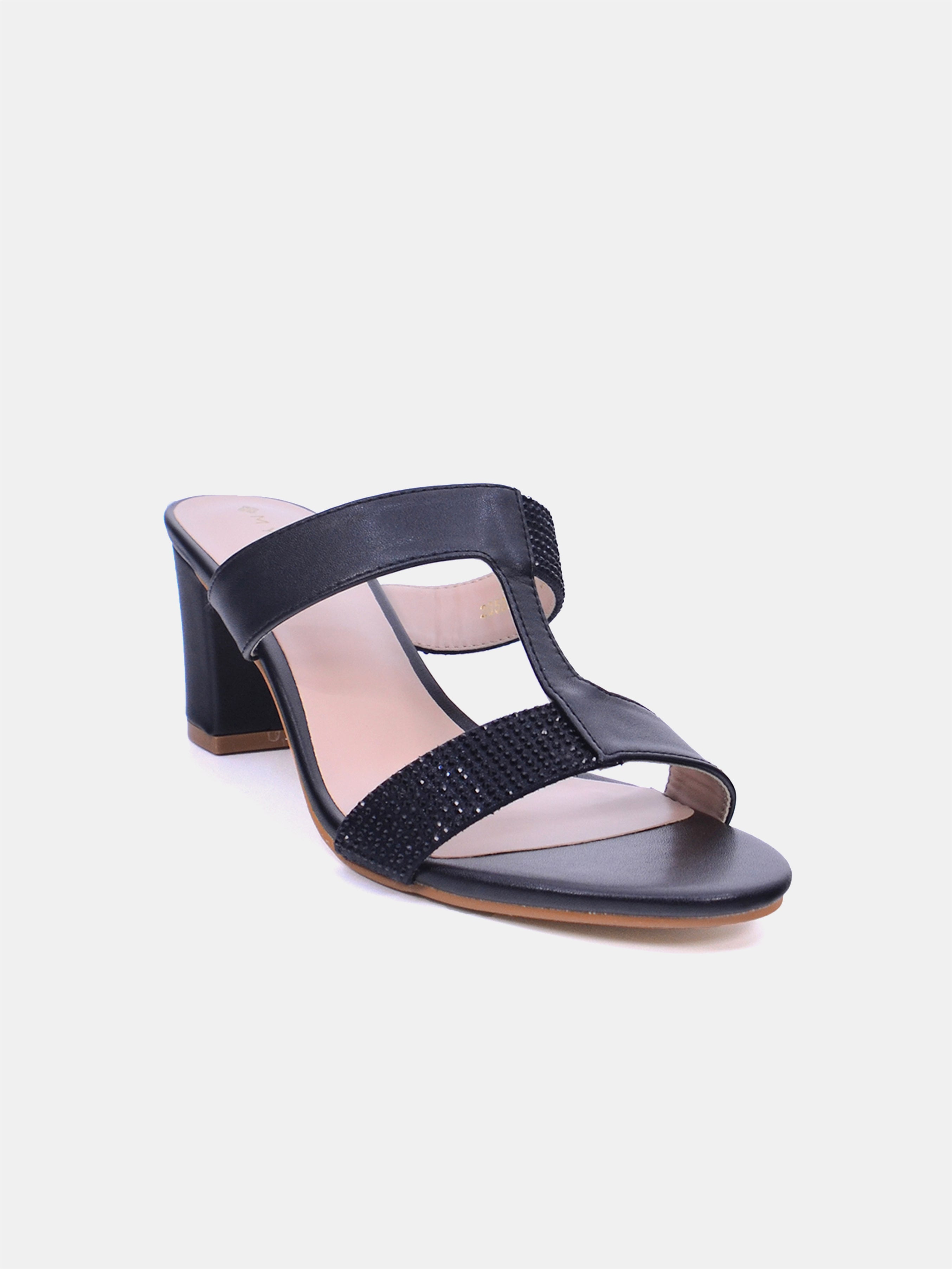 Mynaal Women's block heel sandal-2G5957-523-Black
