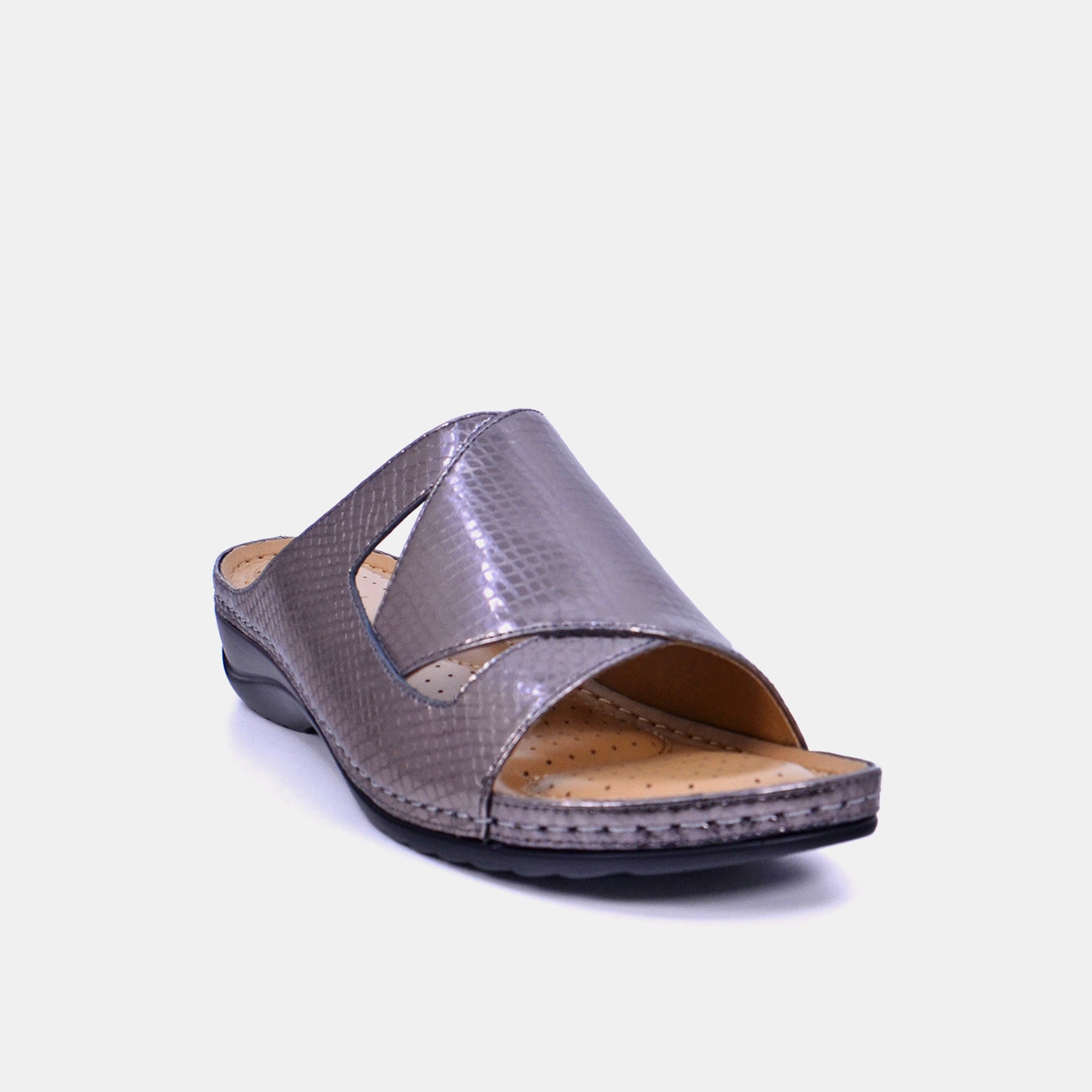 Mynaal Women's flat sandal- 88909-62 -Gray