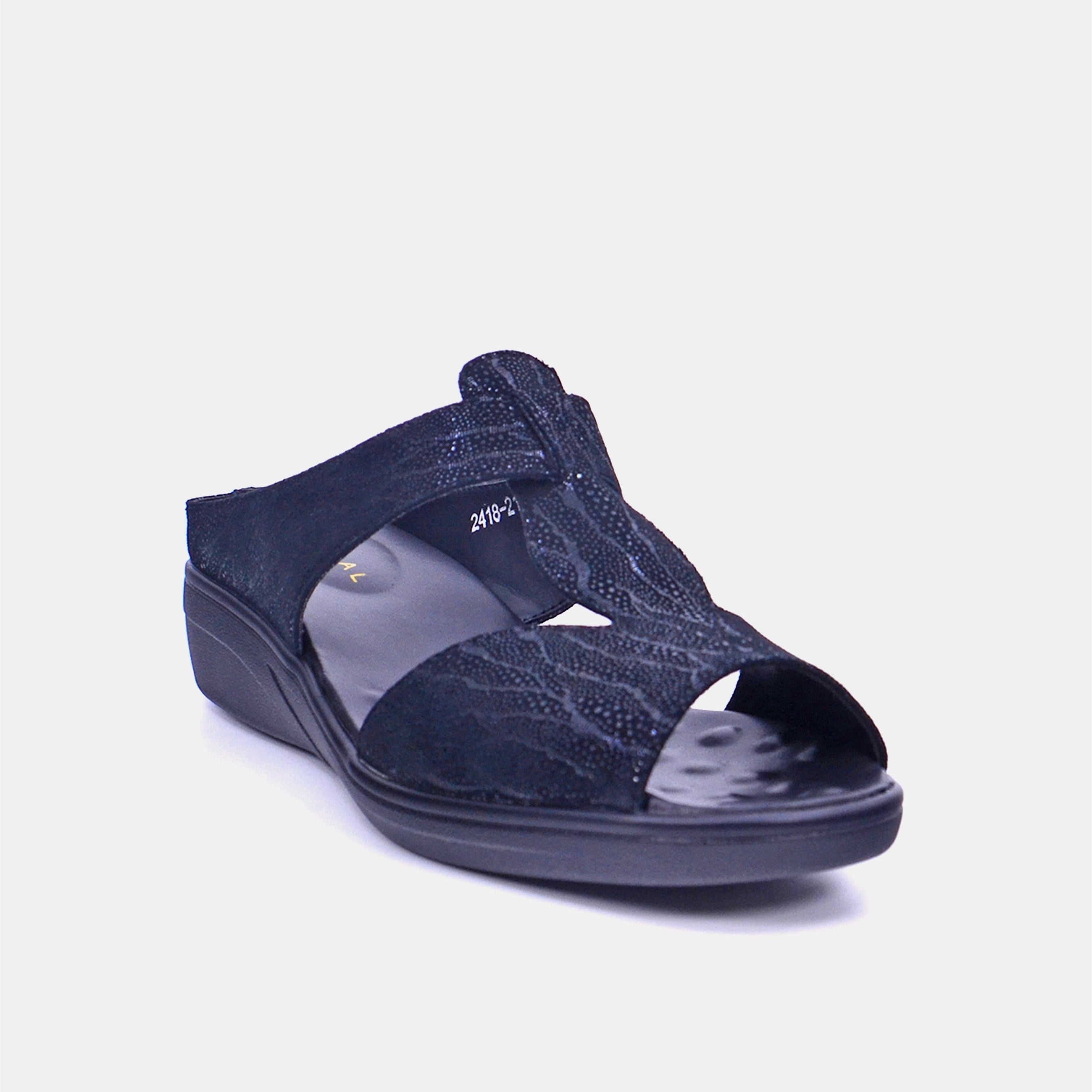 Mynaal Women's slip-on sandal- 2418-21 -Black