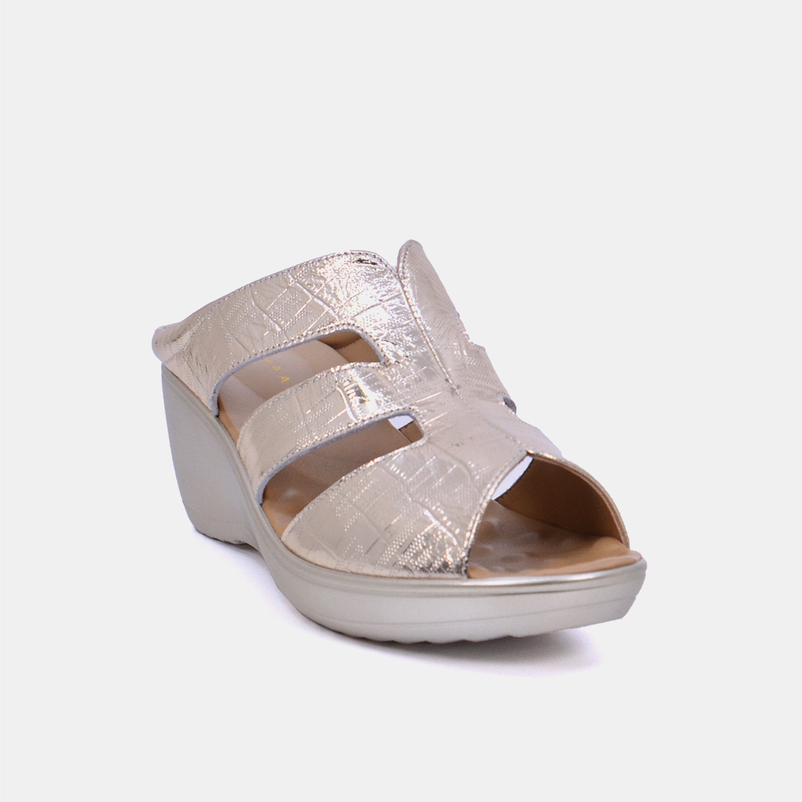 Mynaal Women's wedge heel sandal- 20926-50 -Gold