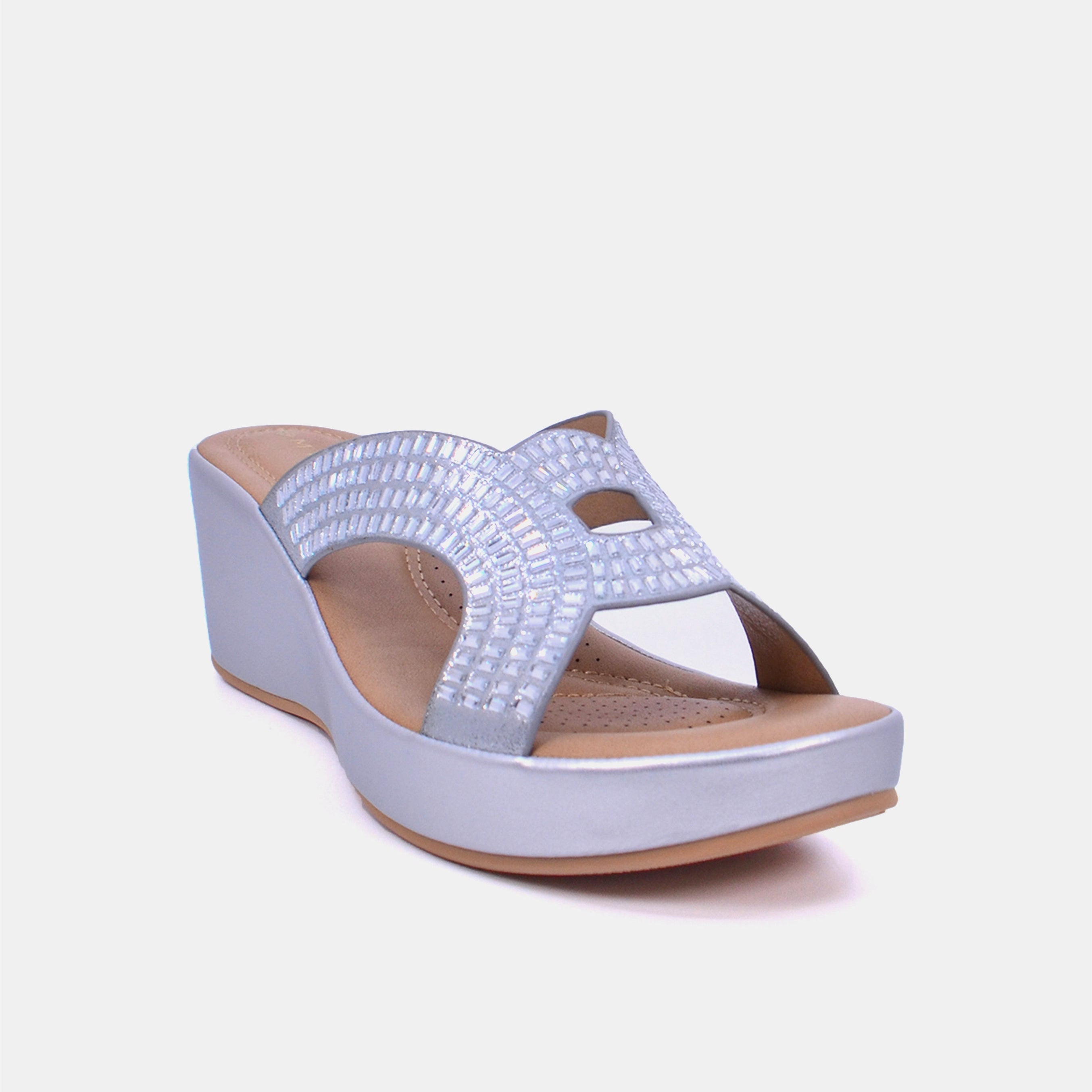 Mynaal Women's platform sandal-23ABT172-Silver