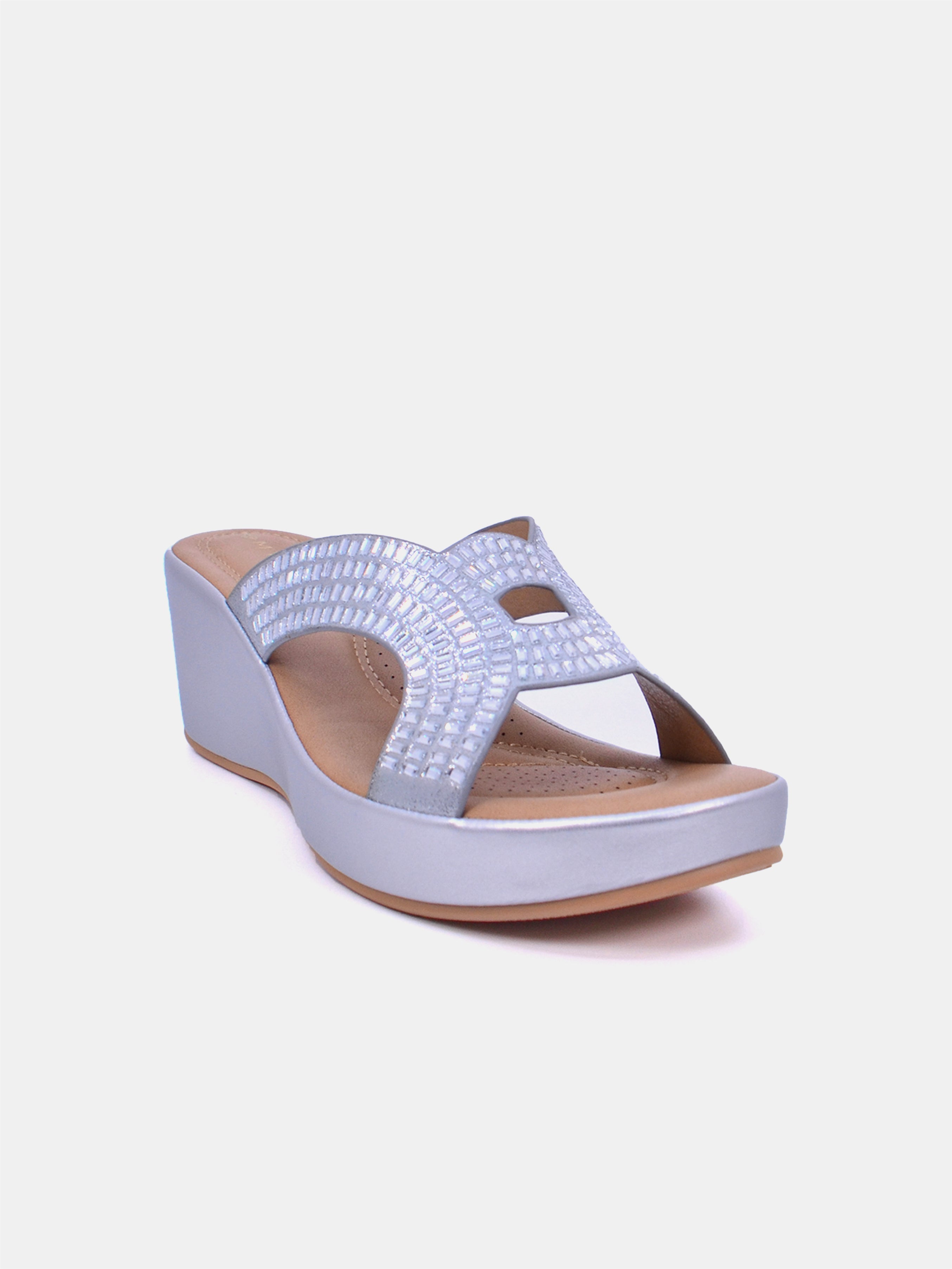 Mynaal Women's platform sandal-23ABT172-Silver