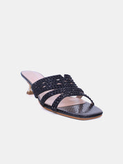 Mynaal Women's spool heel sandal-2G9183-532-Black