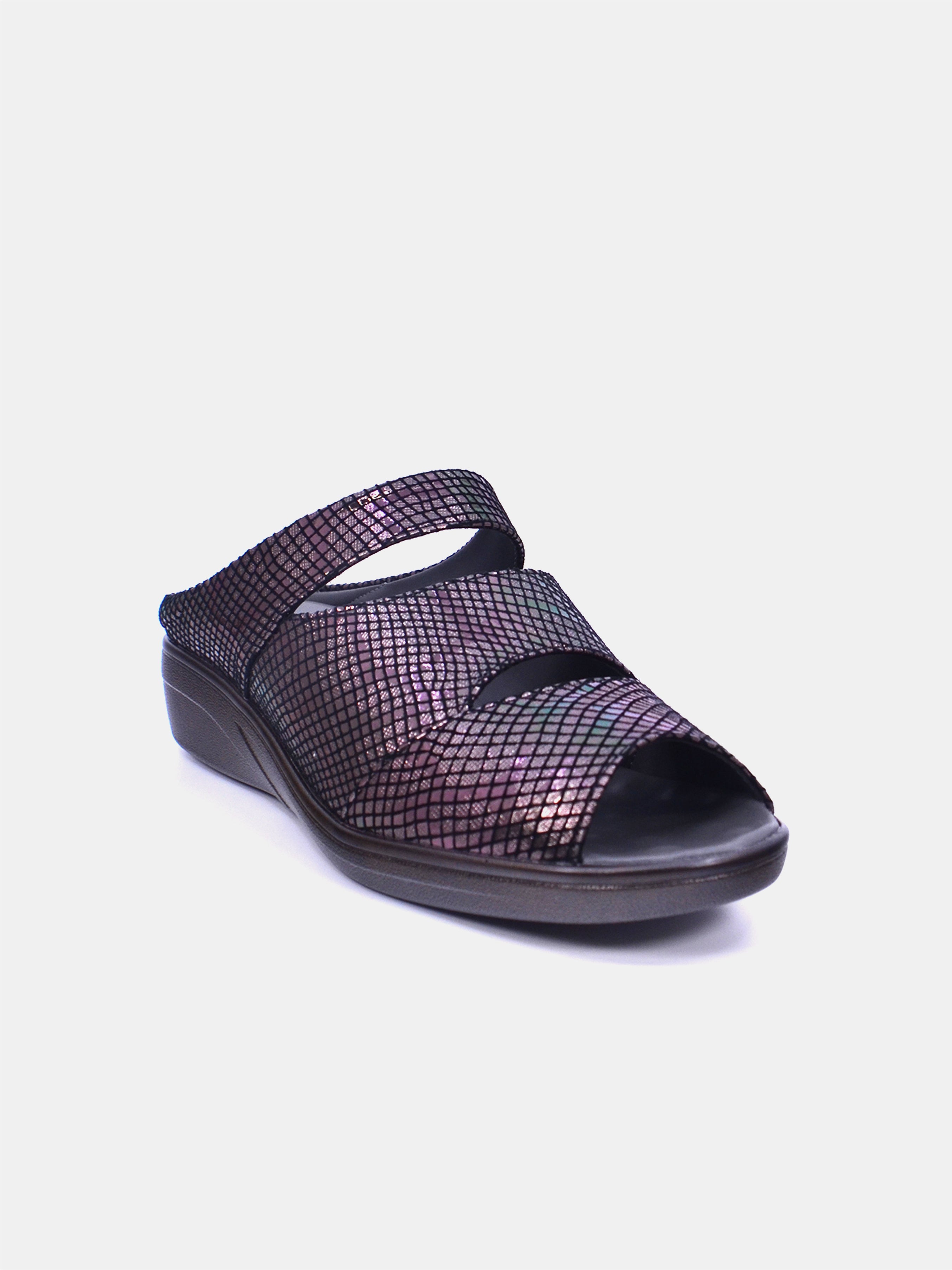 Mynaal Women's flat sandal- 2418-20 -Gray