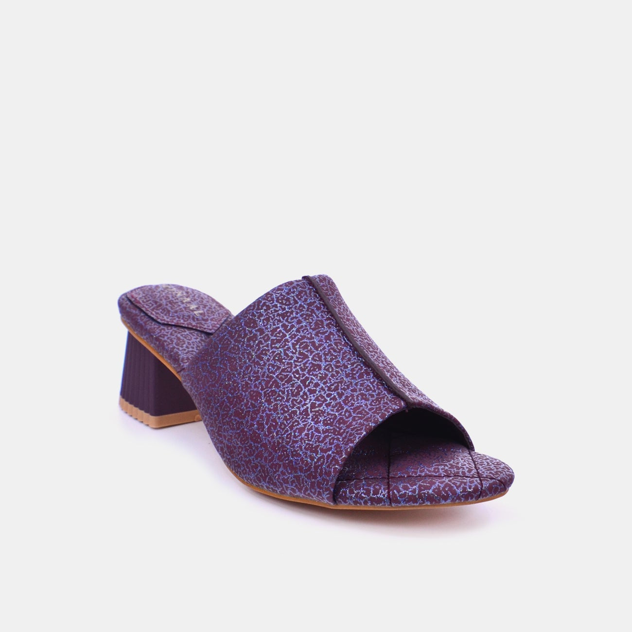 Mynaal Women's block heel sandal-23BJH181-Maroon