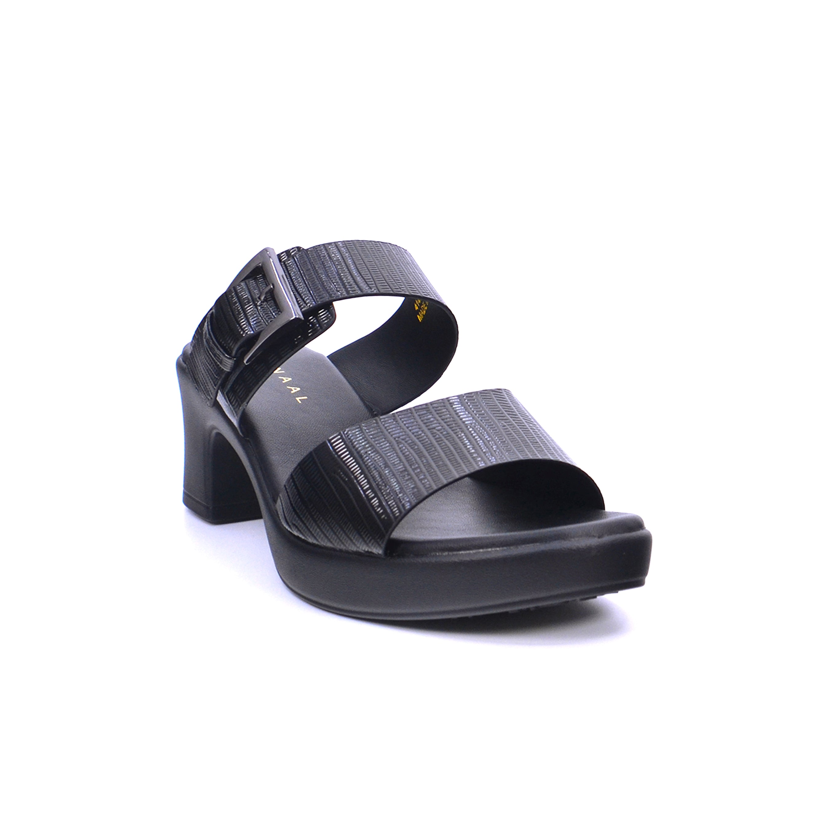 Mynaal Women's block heel sandal-414RJ691-Black