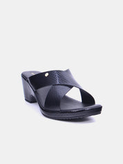 Mynaal Women's block heel sandal- 114RJ211 -Black