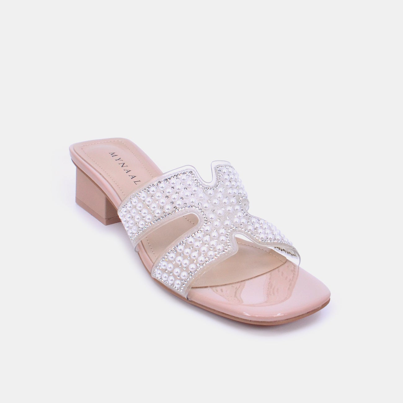 Mynaal Women's block heel sandal-3103-70-Pink