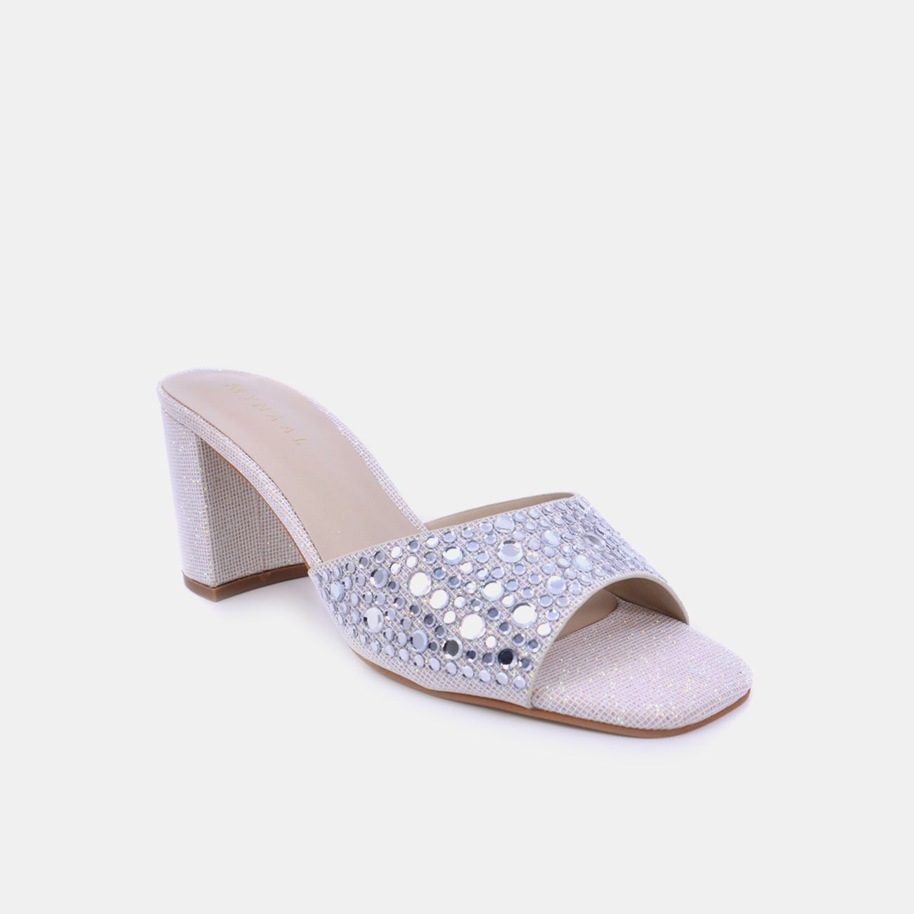Mynaal Women's block heel sandal-18F8845-10-Beige