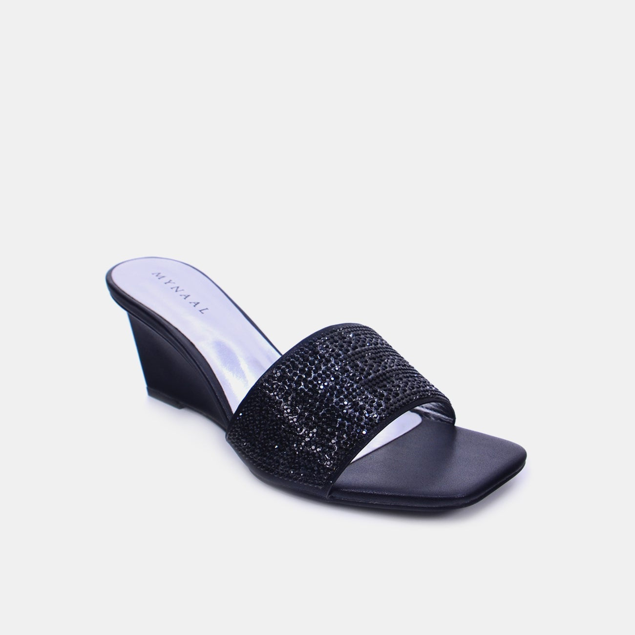 Mynaal Women's wedge heel sandal-18F2248-21-Black
