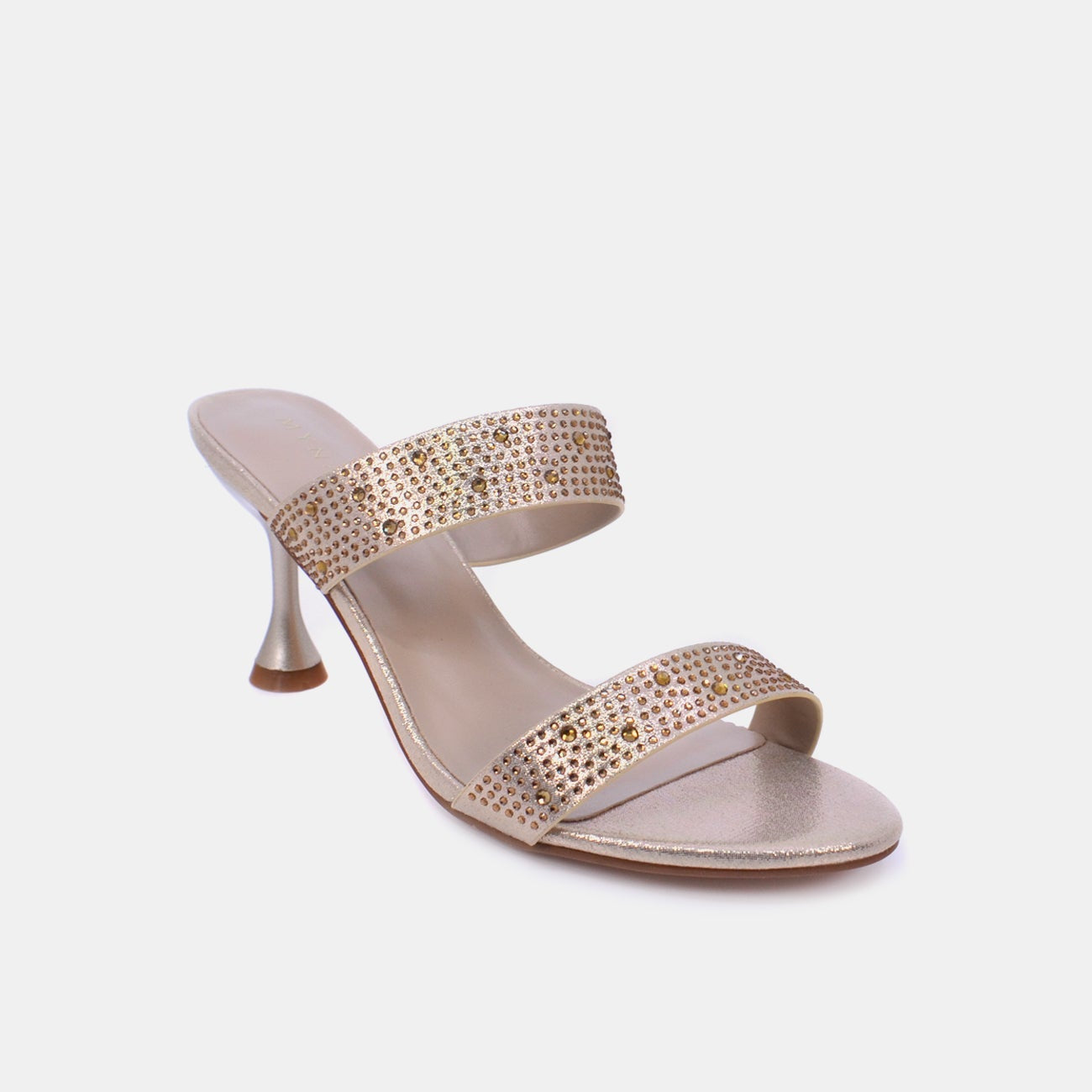 Mynaal Women's spool heel sandal-8TV95-8-Gold