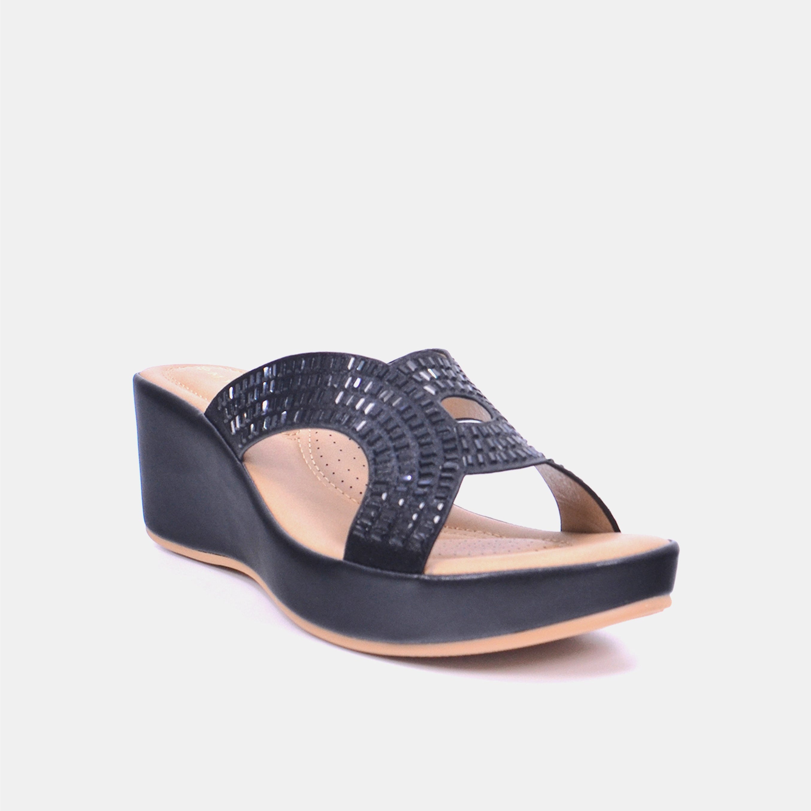 Mynaal Women's platform sandal-23ABT172-Black