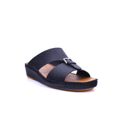 Mynaal Men's flat sandal - B118 - Black