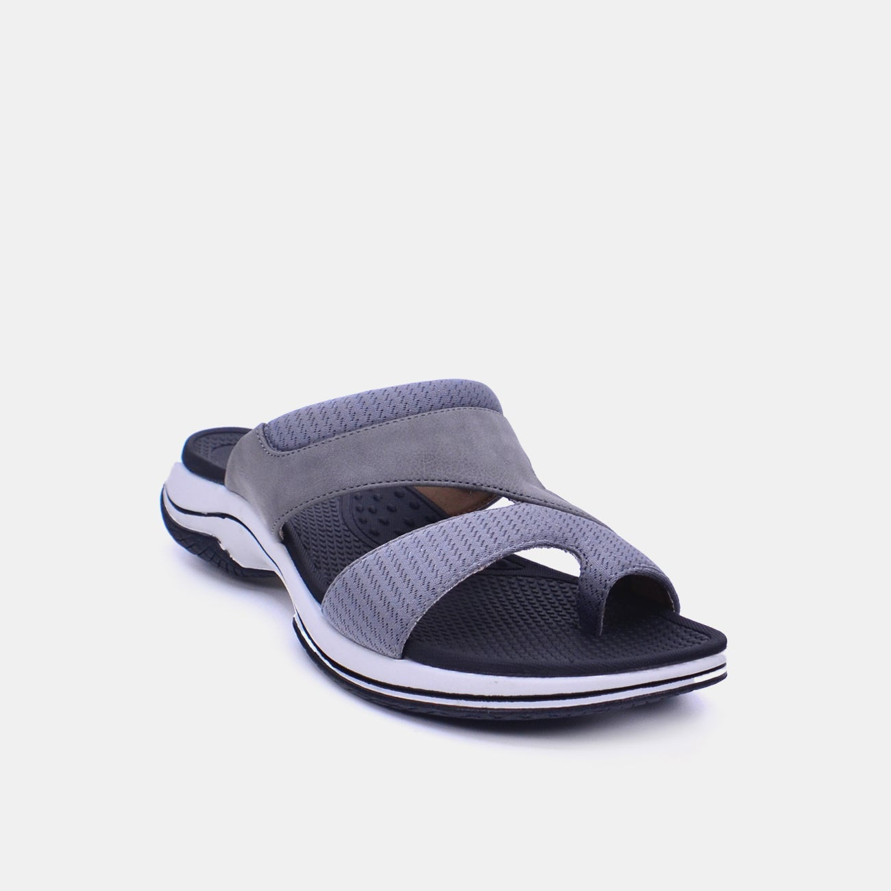 Mynaal Women's flat sandal-23ABT173-Gray