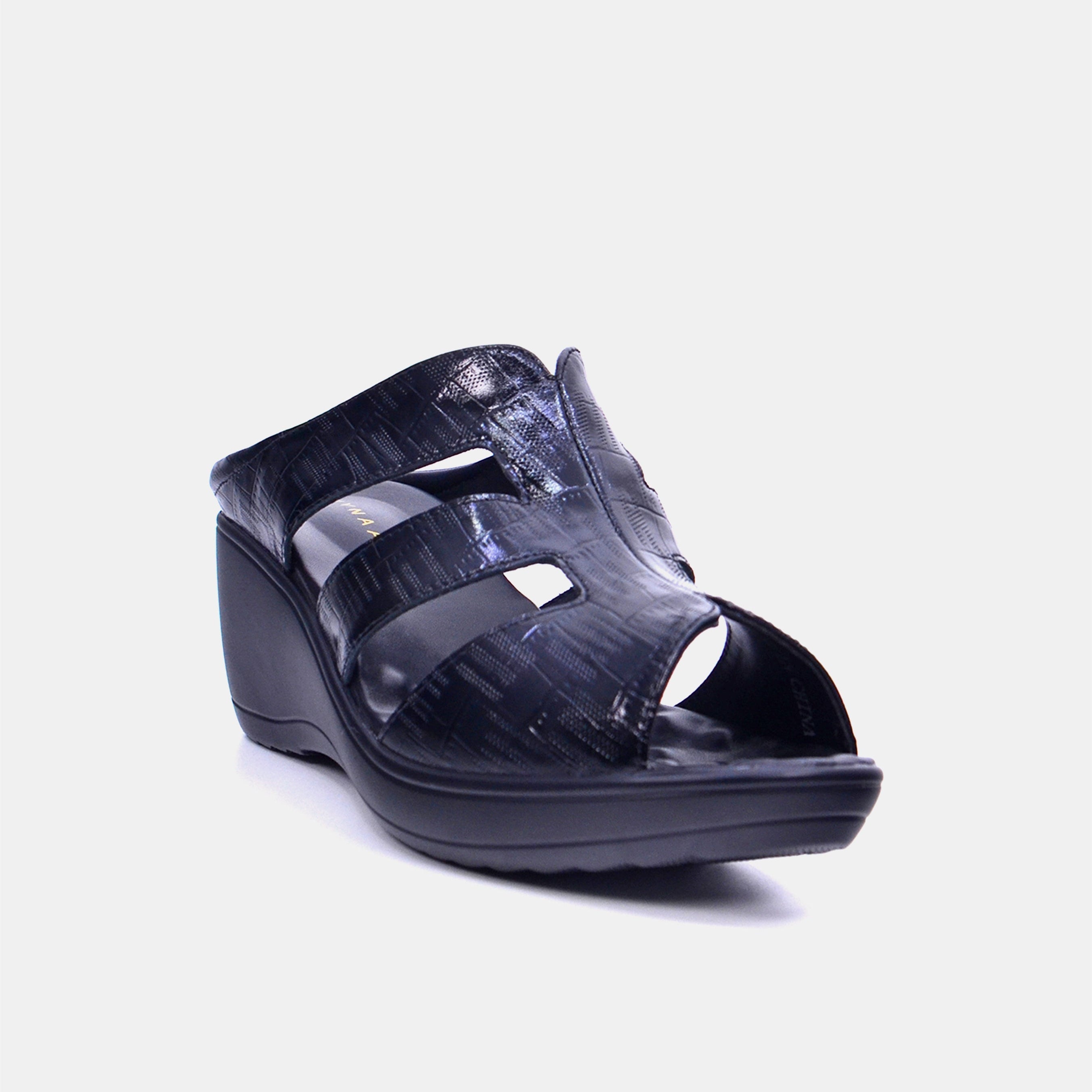 Mynaal Women's wedge heel sandal- 20926-50 -Black