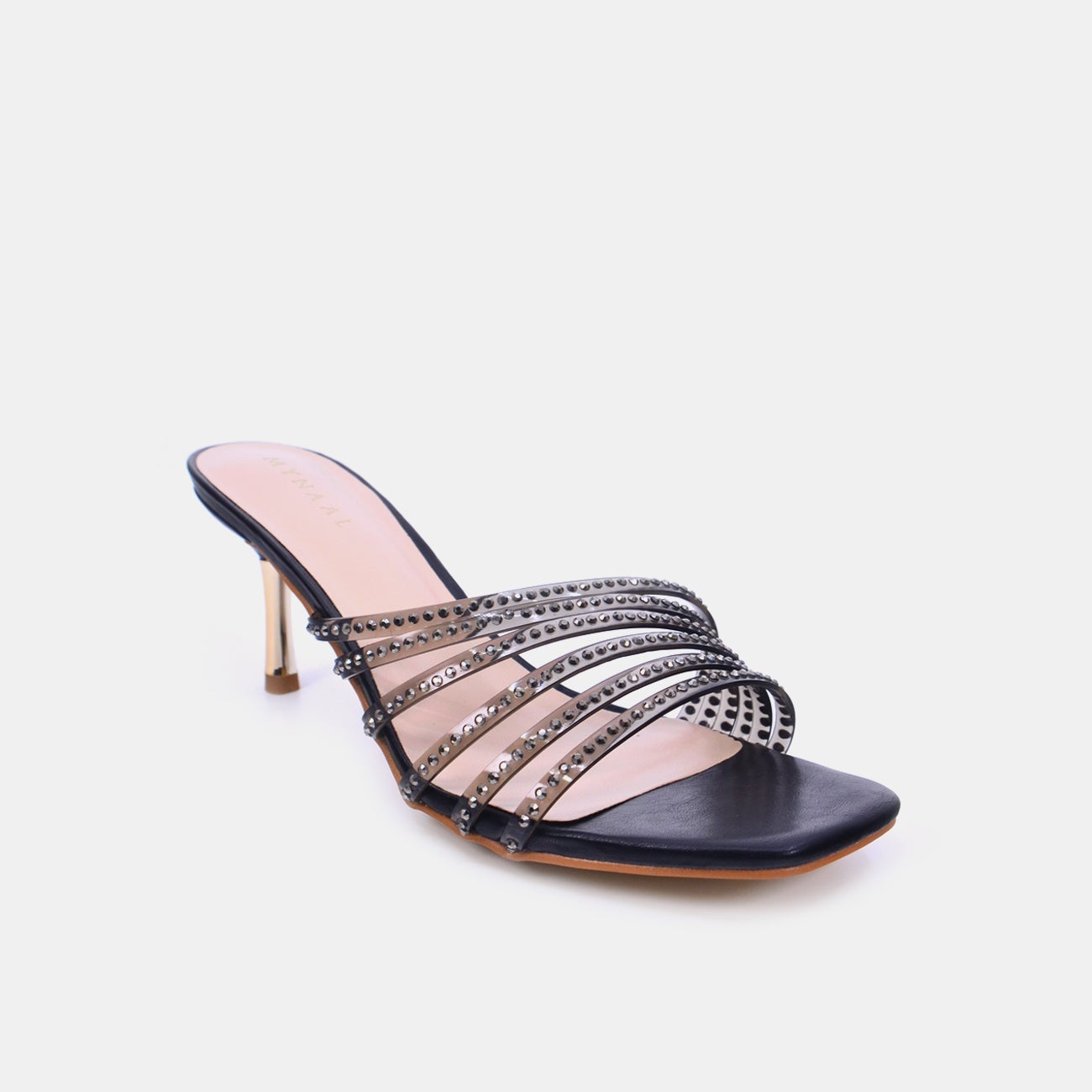 Mynaal Women's pencil heel sandal-2GA1905-005-Black