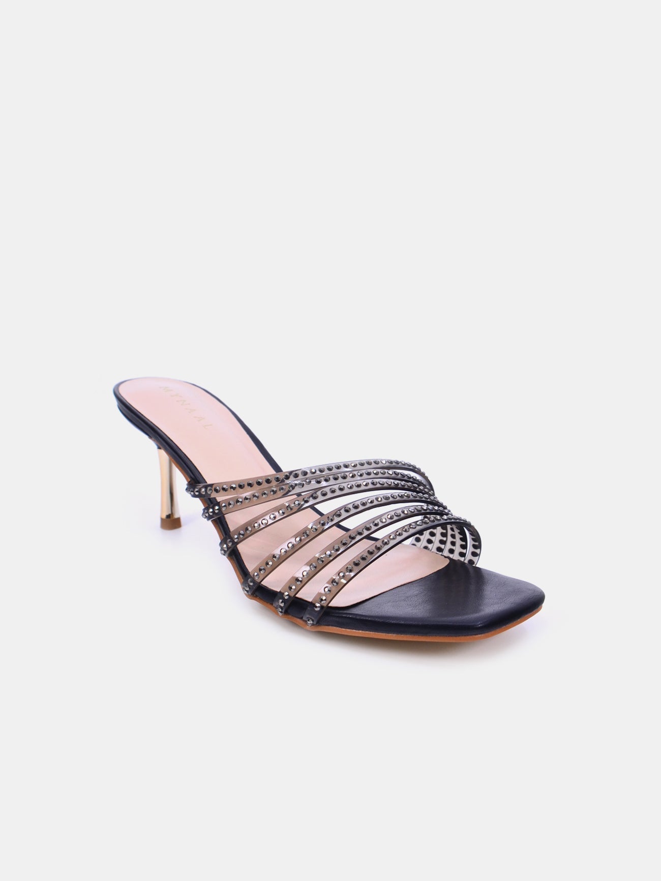 Mynaal Women's pencil heel sandal-2GA1905-005-Black