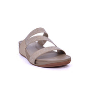 Mynaal Women's block-heel sandal with embellished straps-414RJ67B-Beige