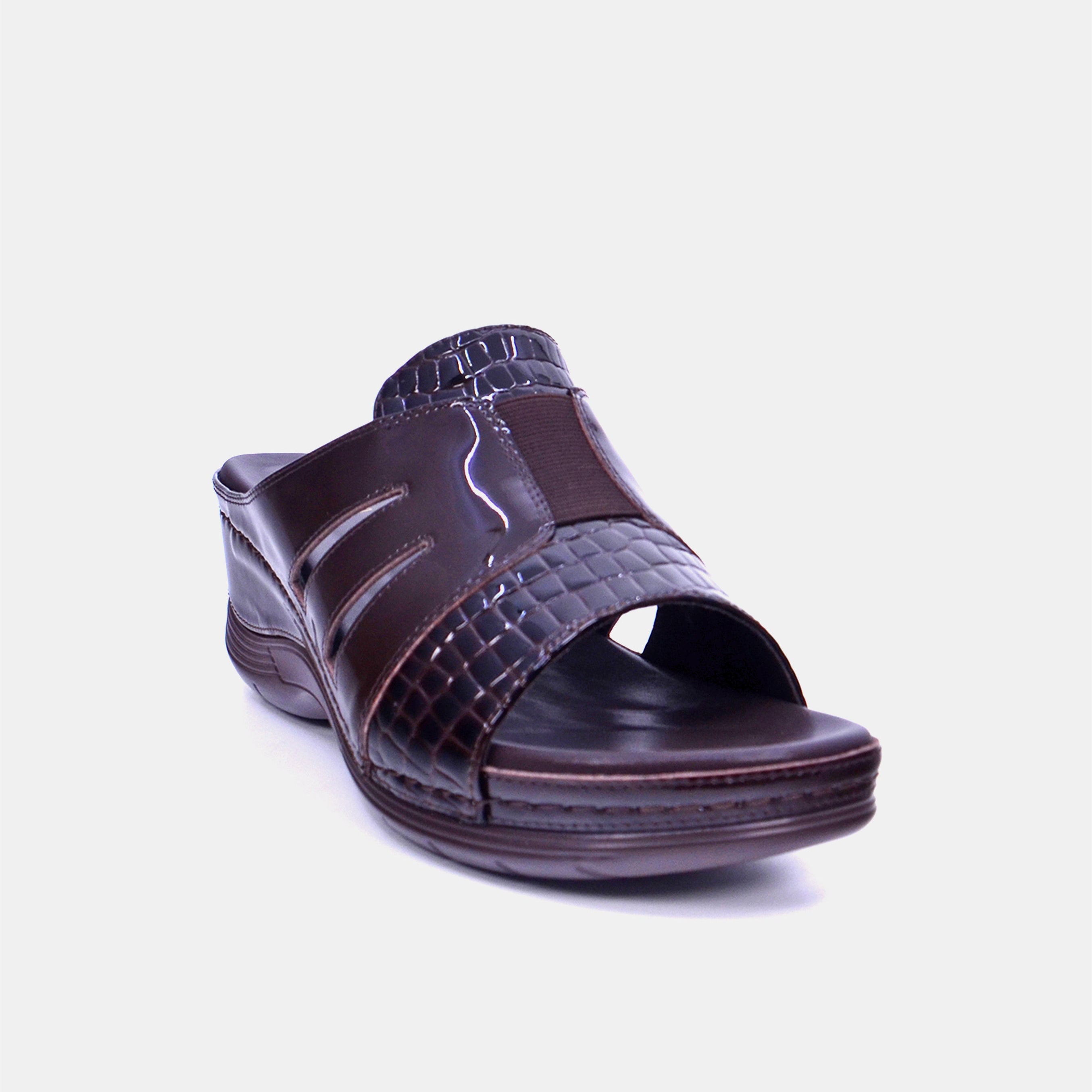 Mynaal Women's wedge heel sandal- 2407-31 -Brown