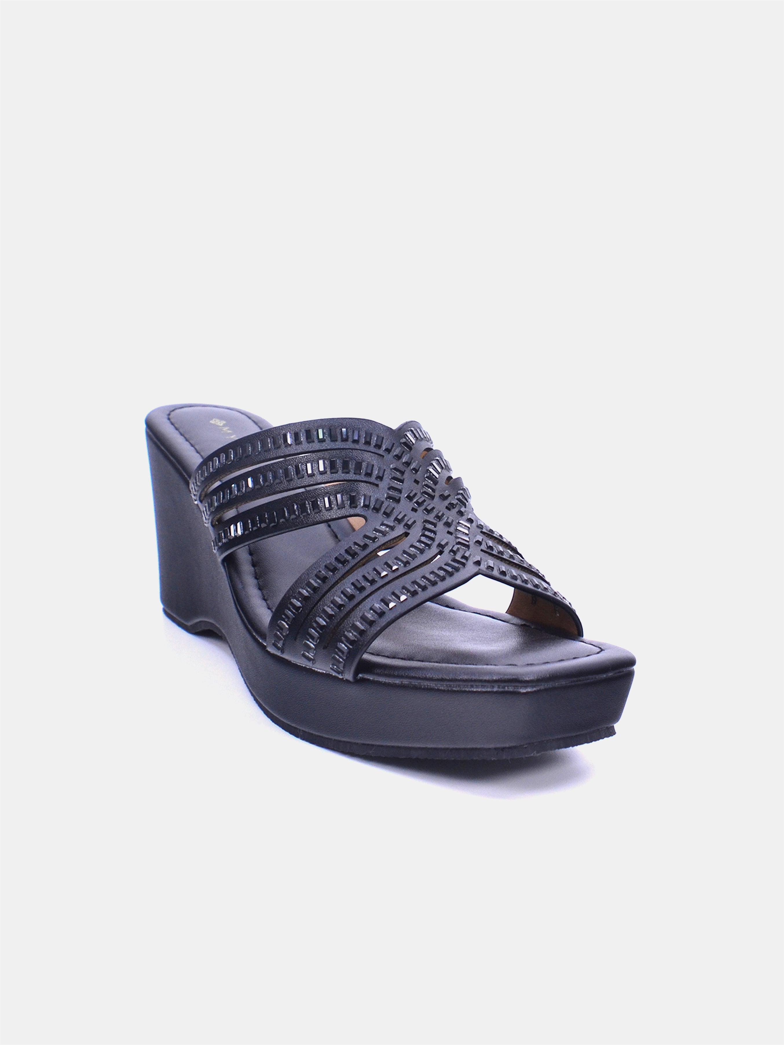 Mynaal Women's wedge heel sandal-2B2531-125-Black