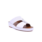 Mynaal Men's flat sandal - B121 - White