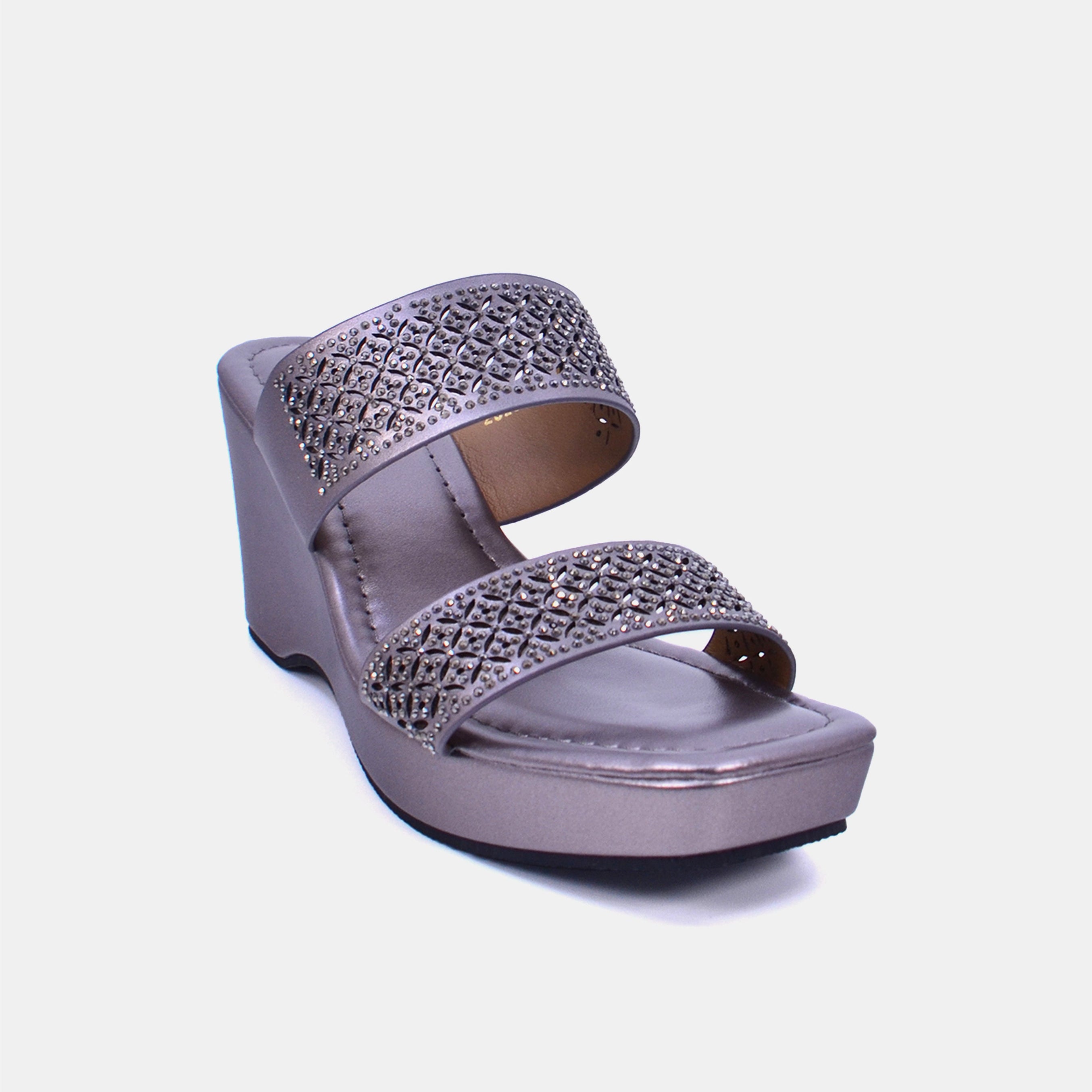 Mynaal Women's wedge heel sandal-2B2531-126-Gray