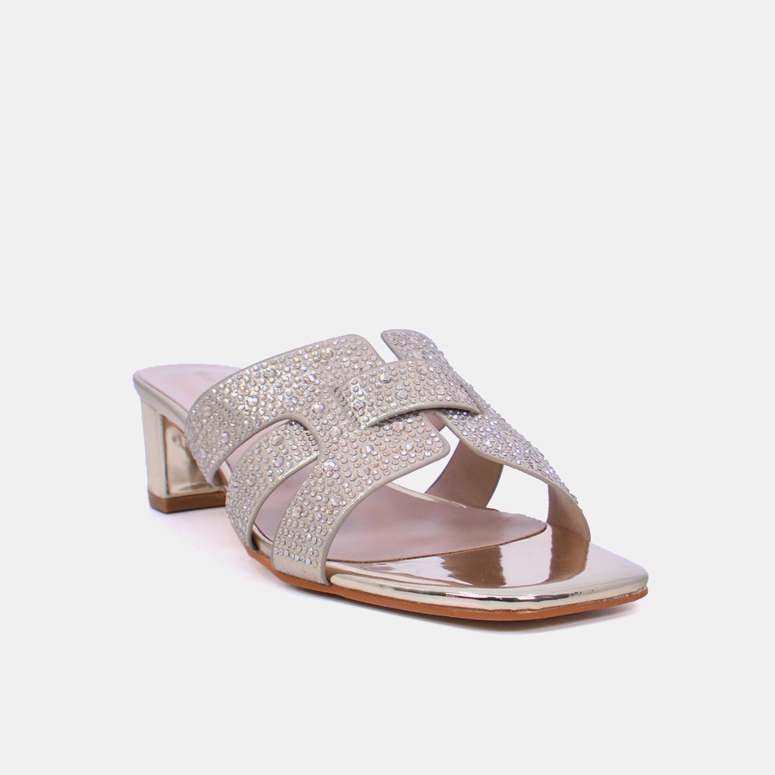 Mynaal Women's mid-heel sandal with embellishment-18F8827-215-Gold